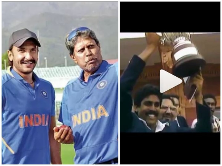 Ranveer Singh celebrates 36 years of India's World Cup win! Watch Video! VIDEO: Ranveer Singh celebrates 36 years of India's World Cup win!