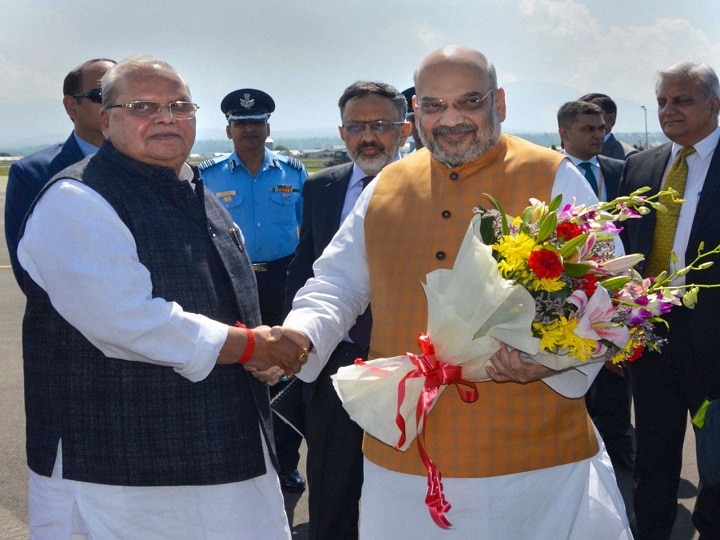 Amit Shah Reviews Security Situation In J-K On His Maiden Official Visit Amit Shah Reviews Security Situation In J-K On His Maiden Official Visit