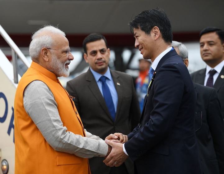 On the sidelines, Modi said, he