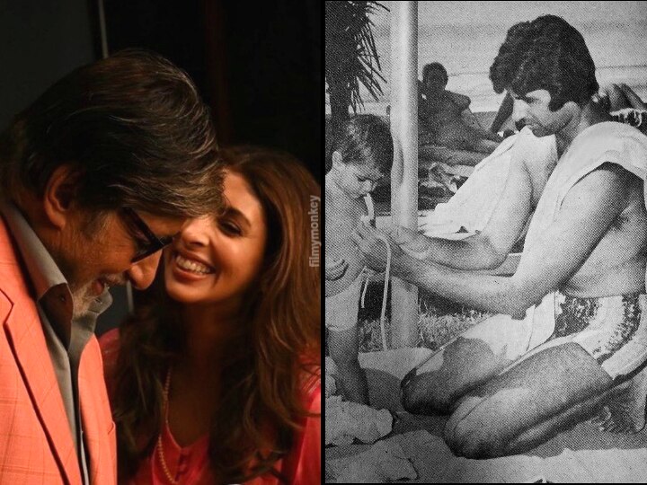 Amitabh Bachchan leaves daughter Shweta Nanda embarrassed by posting her childhood pic in a swimsuit! Amitabh Bachchan Leaves Daughter Shweta Nanda Embarrassed By Posting Her Childhood Pic In A Swimsuit!