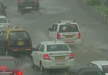 PICTURES: Traffic Crawls On Western Express Highway As Mumbai Receives Heavy Rainfall