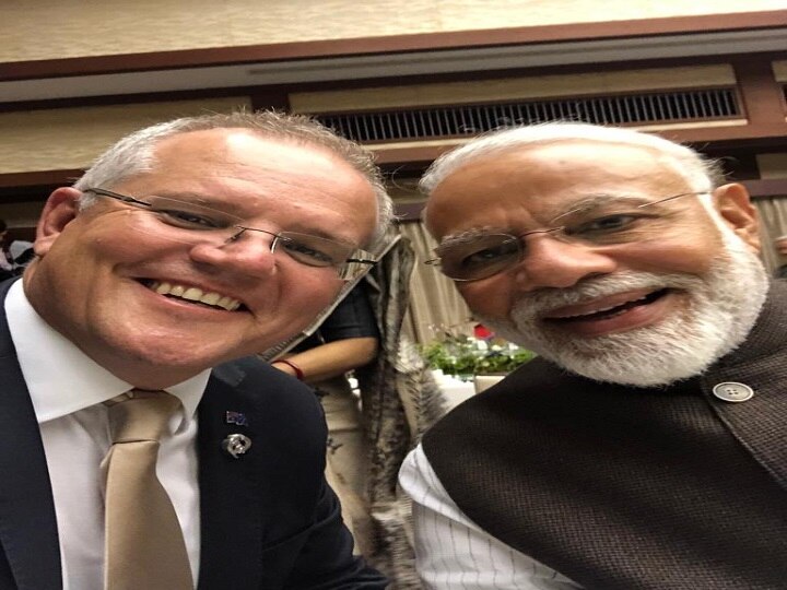 Australian PM Scott Morrison Tweets Selfie With Modi, Says 'Kithana Acha He Modi!' Australian PM Scott Morrison Tweets Selfie With Modi, Says 'Kithana Acha He Modi!'