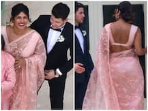 WEDDING PICS: Priyanka Chopra Turns Head In Pink Saree At Joe Jonas-Sophie Turner\'s Second Marriage Ceremony!