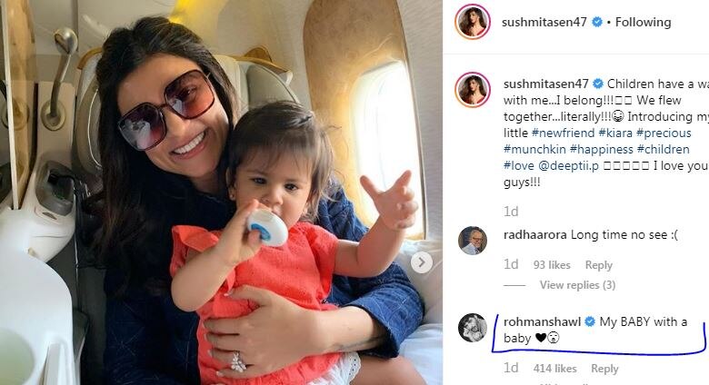 Sushmita Sen's Photo With A Baby Gets SWEETEST Comment From Rohman Shawl & It's Enough To Squash All Rumours