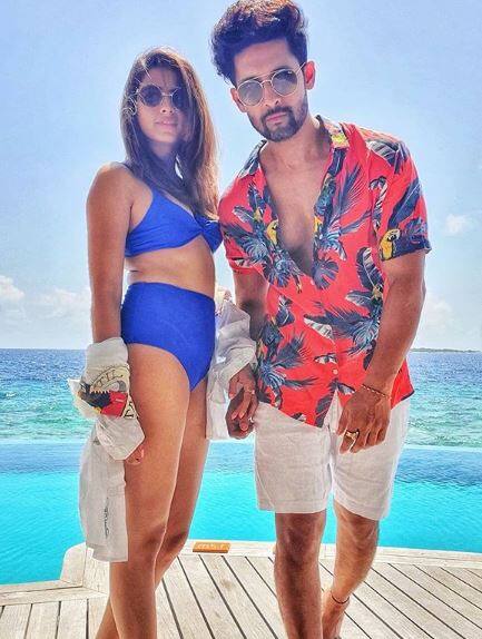 In the pictures, Ravi & Sargun can be seen soaking up the sun in Maldives. (Photo: Instagram)