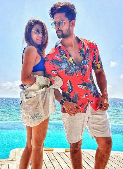 Ravi & Sargun, who are doing very well professionally, are spending quality time with each other in Maldives. (Photo: Instagram)