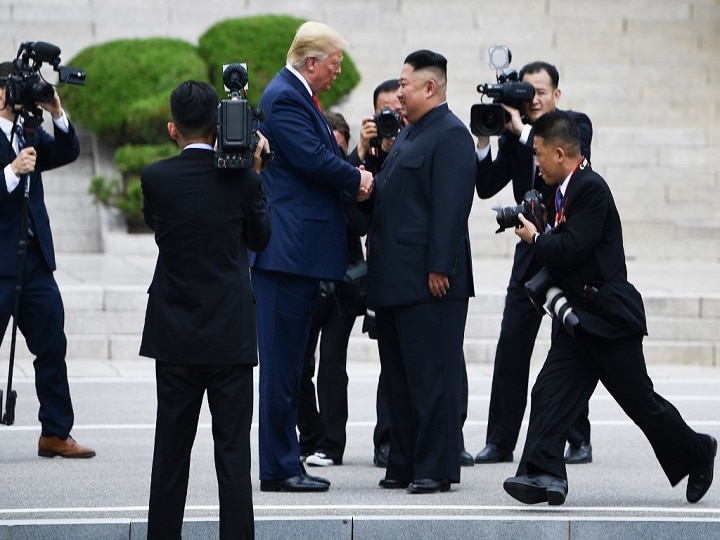 Trump meets Kim at DMZ; becomes first sitting US president to step into North Korean territory Trump Meets Kim At DMZ; Crosses Over To North Korean Side In Historic First
