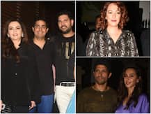 PICS: Kim Sharma Poses With Yuvraj Singh & Wife Hazel Keech At His Retirement Party