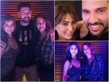 PICS: Kim Sharma Poses With Yuvraj Singh & Wife Hazel Keech At His Retirement Party