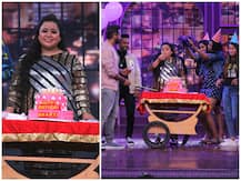PICS: Harsh Limbachiyaa Throws A Surprise Birthday Party For Wife Bharti Singh On \'Khatra Khatra Khatra\' sets!