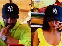#Twinning: Malaika Arora, Arjun Kapoor Paint NYC Neon