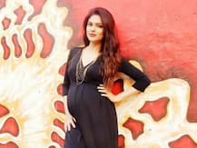 PICS: 8-Months Pregnant Neha Kaul Flaunts Baby Bump As She Looks Stunning In A Black Gown!
