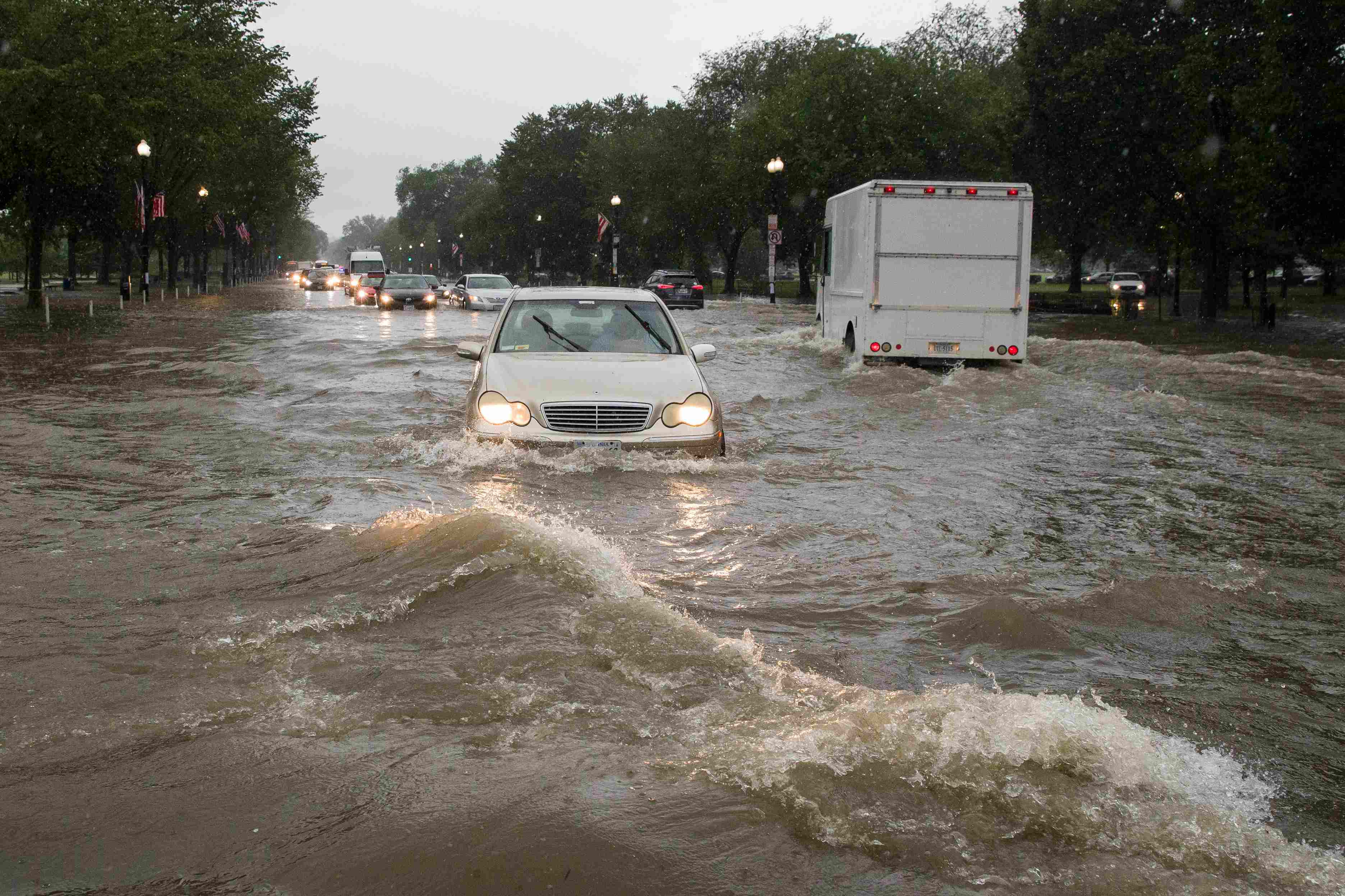 US: Rainstorm leads to flooding of White House basement; vehicles get submerged on roads