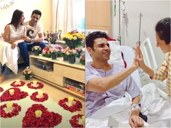 TV actress Divyanka Tripathi Welcomes Hubby Vivek Dahiya Home In The Most Romantic Way As He Gets Discharged From Hospital!  TV actress Divyanka Tripathi Welcomes Hubby Vivek Dahiya Home In The Most Romantic Way As He Gets Discharged From Hospital!