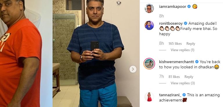 Ram Kapoor's Before & After Pics Post Weight Loss Remind His Co-Star Of His Look From Their 2004 Sow 'Manshaa