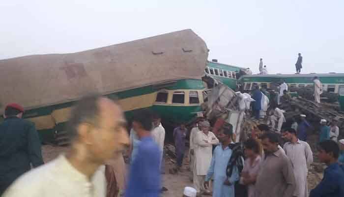 The injured have been shifted to nearby hospitals of Sadiqabad and Rahim Yar Khan for treatment where an emergency has been declared, Geo news reported. A child and a man have been rescued from the train, the report said. Officials say they fear more casualties in the accident. (Image: Twitter)