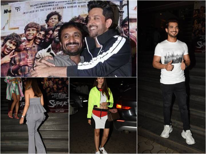 Hrithik Roshan- Mrunal Thakur Super 30 Special Screening: Arjun Bijlani ...