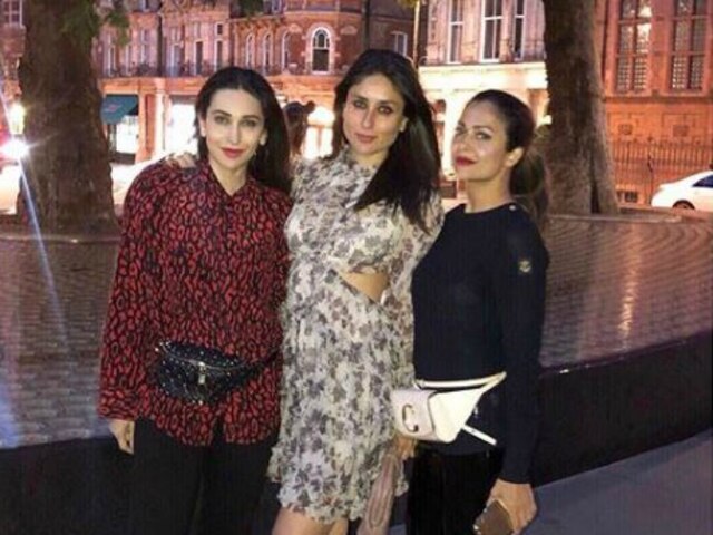 PIC: Gorgeous Trio Karisma, Kareena, Amrita Relish Their London Vacay! The gorgeous trio Karisma Kapoor, Kareena Kapoor Khan, Amrita Arora relish their London vacay! See Pic!