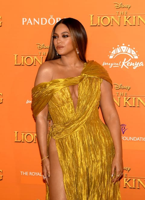 beyonce slit dress