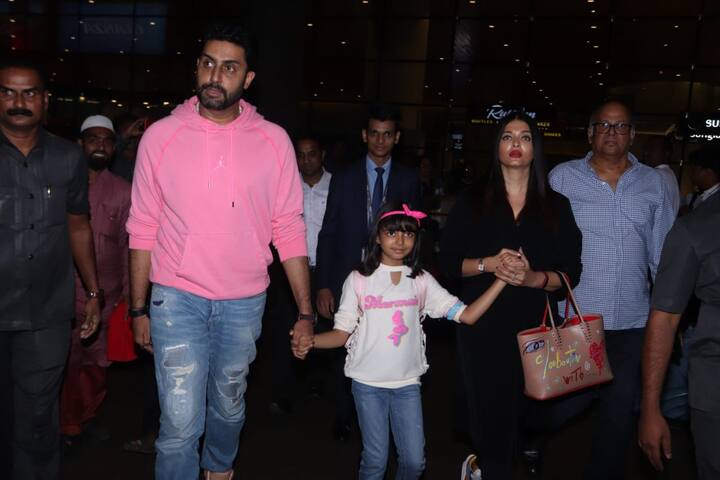 The trio was clicked at the Mumbai airport last night!