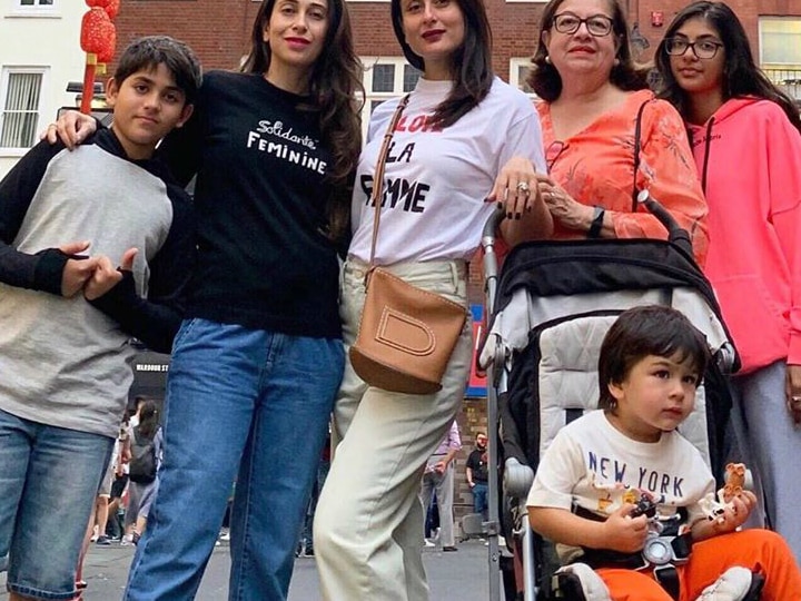 Taimur ali Khan poses like a Boss in the latest pic with mom Kareena Kapoor, mausi Karisma, nani Babita and his cousins! Taimur ali Khan Poses Like A Boss In The Latest Pic With Mom Kareena Kapoor, Mausi Karisma, Nani Babita & His Cousins In London!