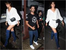 PHOTOS: AHEM! Amidst Dating Rumours Sushant Singh Rajput and Rhea Chakraborty Step out For Dinner Together!