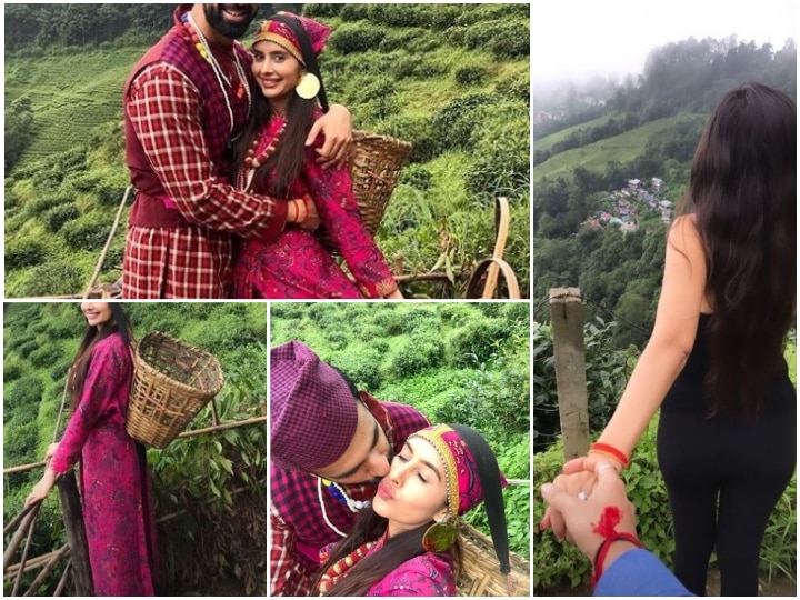 TV Actress Charu Asopa, Rajeev Sen Pre-Honeymoon PICS from Darjeeling   IN PICS: Newlywed TV Actress Charu Asopa, Hubby Rajeev Sen Get Romantic In Tea Garden Darjeeling On Their Pre-Honeymoon Trip!