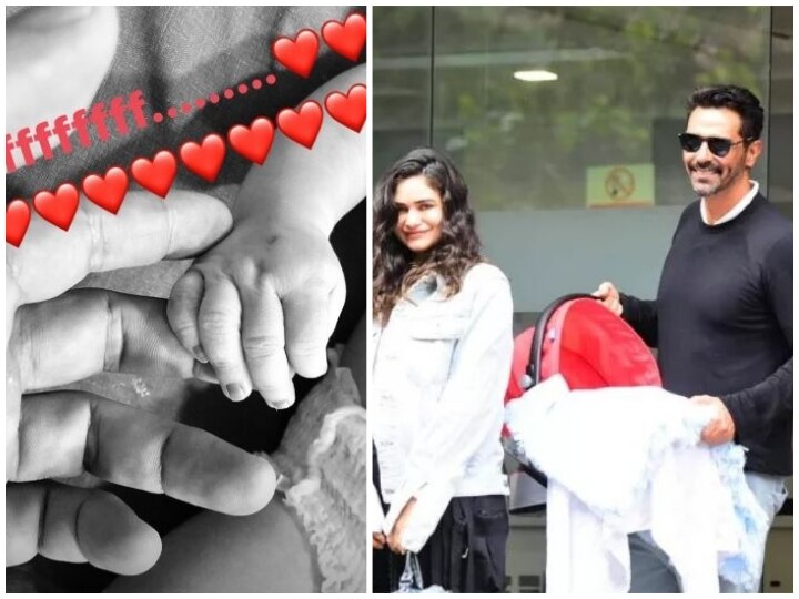 Arjun Rampal, Girlfriend Gabriella Demetriades Share Adorable NEW PIC Of Their Newborn Baby Boy! Arjun Rampal, Girlfriend Gabriella Demetriades Share Adorable NEW PIC Of Their Newborn Baby Boy!