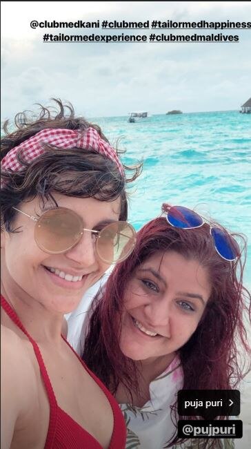 47-Year-Old TV Actress Mandira Bedi FLAUNTS Her Killer Bikini Body in Maldives!