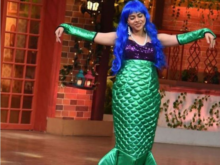 The Kapil Sharma Show: Sumona Chakravarti Turns Into A Mermaid SEE PICS: TV actress Sumona Chakravarti Turns Into A Mermaid On The Kapil Sharma Show