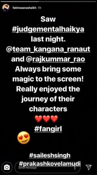 Judgementall Hai Kya' Celeb Review: Kangana & Rajkummar's Film Receives A Thumbs Up From Bollywood!