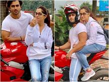 Too CUTE! Dipika Kakar Enjoys Her FIRST Ride With Husband Shoaib Ibrahim On His Bike (See PICS)