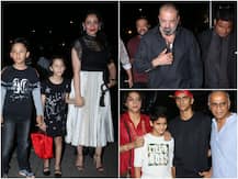 PICS: Ahead Of Birthday, Sanjay Dutt Enjoys Dinner With Wife Maanyata, Kids Iqra & Shahraan; Sister Priya Dutt Spotted With Her Family!