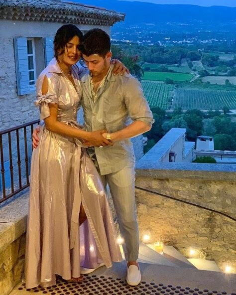 PICS: Priyanka Chopra Stuns In A Sheer Maxi Dress As She Gets Snapped With Nick Jonas & Her Pet Diana!