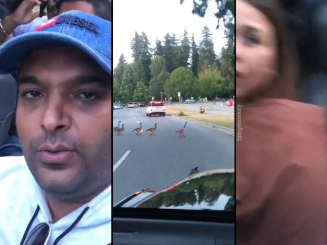 Kapil Sharma On a Jeep ride In Canada With Pregnant Wife Ginni Chatrath, Makes Way For Geese Crossing The Road In Fun Video! Kapil Sharma enjoying a jeep ride in Canada with pregnant wife Ginni Chatrath on Babymoon, makes way for geese crossing the road in fun video!