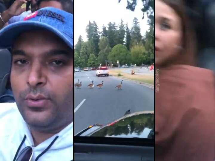 Kapil Sharma enjoying a jeep ride in Canada with pregnant wife Ginni Chatrath on Babymoon, makes way for geese crossing the road in fun video! Kapil Sharma On a Jeep ride In Canada With Pregnant Wife Ginni Chatrath, Makes Way For Geese Crossing The Road In Fun Video!