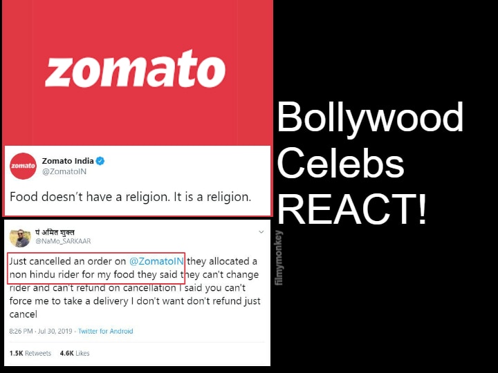 Bollywood celebrities Swara Bhaskar, Anubhav Sinha, Gauahar Khan laud Zomato's response to customer cancelling order by non-hindu rider 