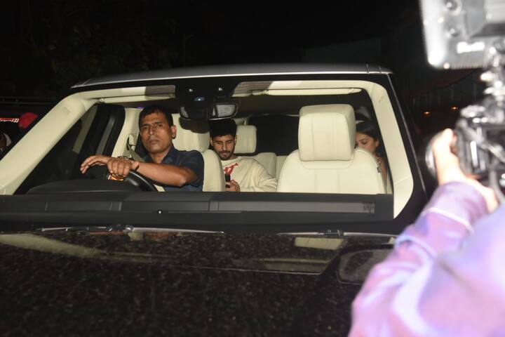 The alleged lovebirds were clicked by the paparazzi as they left late in night post party 