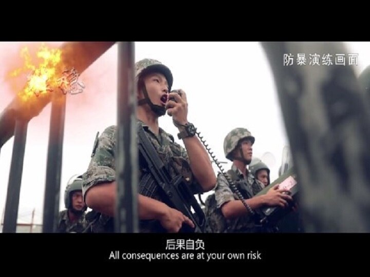 China Warns Hong Kong Protesters With Slick Military Video China Warns Hong Kong Protesters With Slick Military Video