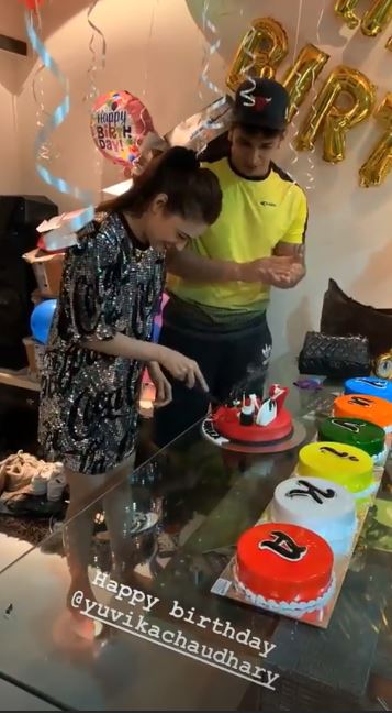 PICS & VIDEOS: Bigg Boss WINNER Prince Narula Celebrates Wife Yuvika's BIRTHDAY With 7 CAKES; Nach Baliye 9 Couple LOCK LIPS At The PARTY!