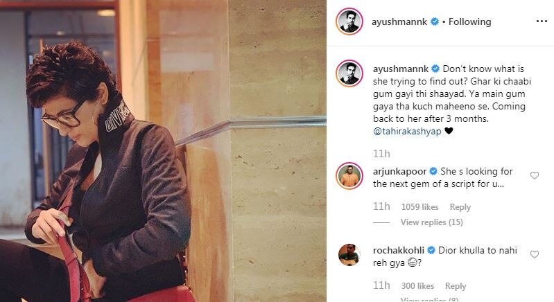 Ayushmann Khurrana Meets Wife Tahira Kashyap After 3 Months, Arjun Kapoor Drops CUTE Comment On His PIC