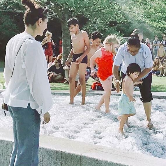 Baby Taimur Ali Khan Chills In The Pool In London As Mommy Kareena Kapoor Watches; SEE PICS