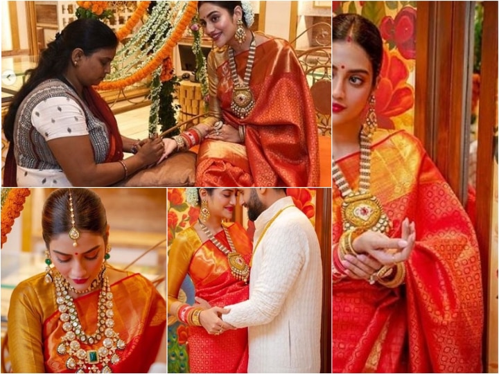 Hariyali Teej: Newly Married Actress-MP Nusrat Jahan Looks RESPLENDENT As She Gets DECKED UP For Her First Teej Post Wedding IN PICS: Newly Married Actress-MP Nusrat Jahan Looks RESPLENDENT As She Gets DECKED UP For Her First Hariyali Teej Post Wedding!