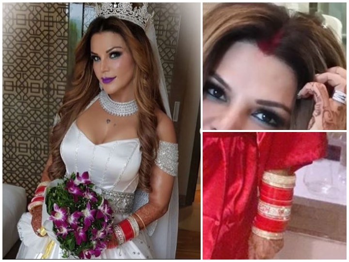 Rakhi Sawant Confirms Getting Married; Flaunts Sindoor & Chooda With NRI Hubby Ritesh's Name On It! See Pictures! PICS: Rakhi Sawant Confirms Getting Married; Flaunts Sindoor & Chooda With Hubby's Name!