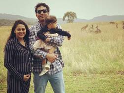 PICS: Pregnant TV actress Panchi Bora Flaunts Baby Bump As She Poses With Hubby And Daughter!