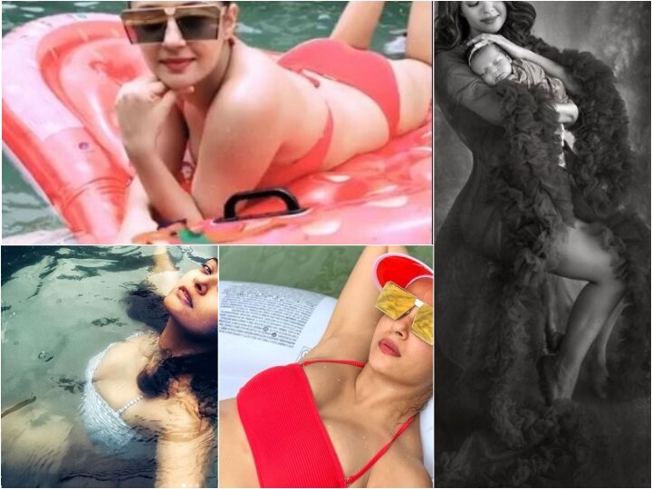 Sacred Games Actress Surveen Chawla In Red Bikini 3 Months After Giving Birth To Daughter Eva  IN PICS: Just 3 Months After Giving Birth, TV Actress Surveen Chawla Sheds All The Pregnancy Weight, Flaunts  Her Fit Body In A Red Bikini