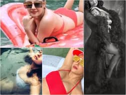 IN PICS: Just 3 Months After Giving Birth, TV Actress Surveen Chawla Sheds All The Pregnancy Weight, Flaunts  Her Fit Body In A Red Bikini