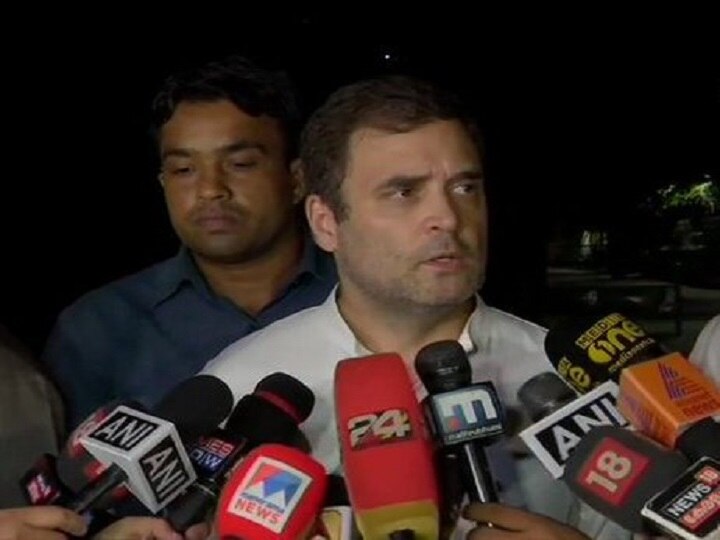 Article 370 Rahul Gandhi press conference Congress Flood Wayanad  Rahul Gandhi Snubs Question On Article 370, Says 'Don't Disturb Me'