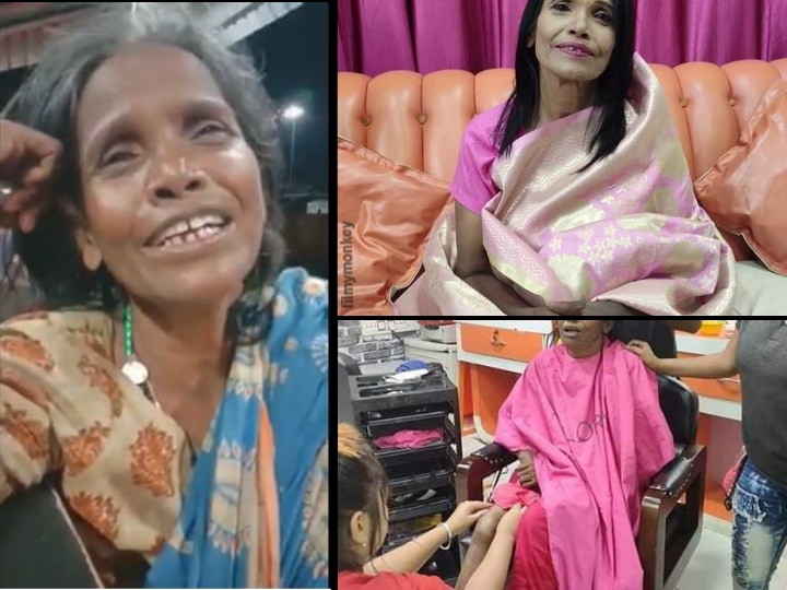 PICS: West Bengal Ranaghat railway station Viral video lady singer Ranu Mondal who sang Lata Mangeshkar's 'Ek pyaar ka nagma hai' gets complete makeover! PICS: The Poor Lady Who Went Viral With Her Lata Mangeshkar Song 'Ek Pyaar Ka Nagma Hai' Gets Complete Makeover!