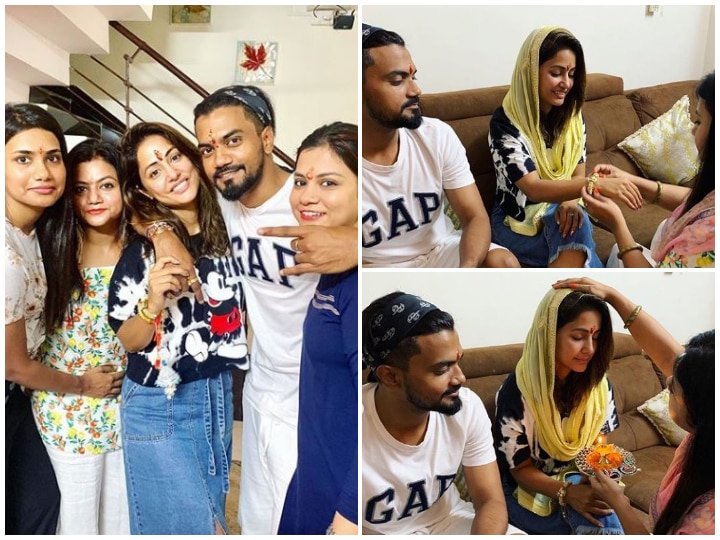 Raksha Bandhan 2019: Hina Khan's 'Pre-Rakhee' Celebration With Boyfriend Rocky Jaiswal's Sisters! See Pictures! PICS: Hina Khan Celebrates 'Raksha Bandhan' In Advance With Beau Rocky Jaiswal's Sisters!